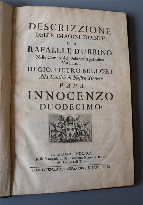 Bellori, Giovanni Pietro - Descrizzione delle imagini dipinte da Rafaelle dUrbino nelle camere de Palazzo